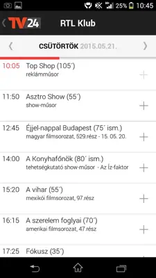 TV24 android App screenshot 3